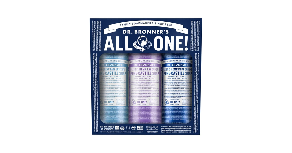 Dr Bronner's Cosmic Soap 3pk