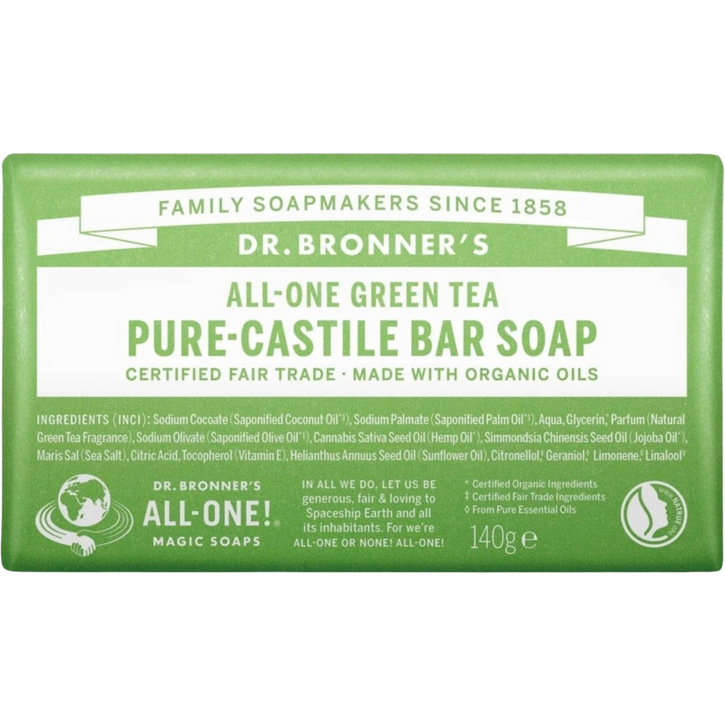 Dr Bronner's Green Tea Bar Soap