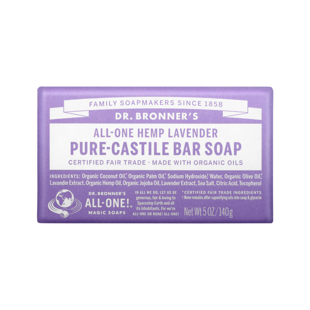 Dr Bronners Soap Bar Lavender