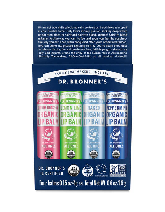 Dr Bronner's Lip Balm Gift Pack
