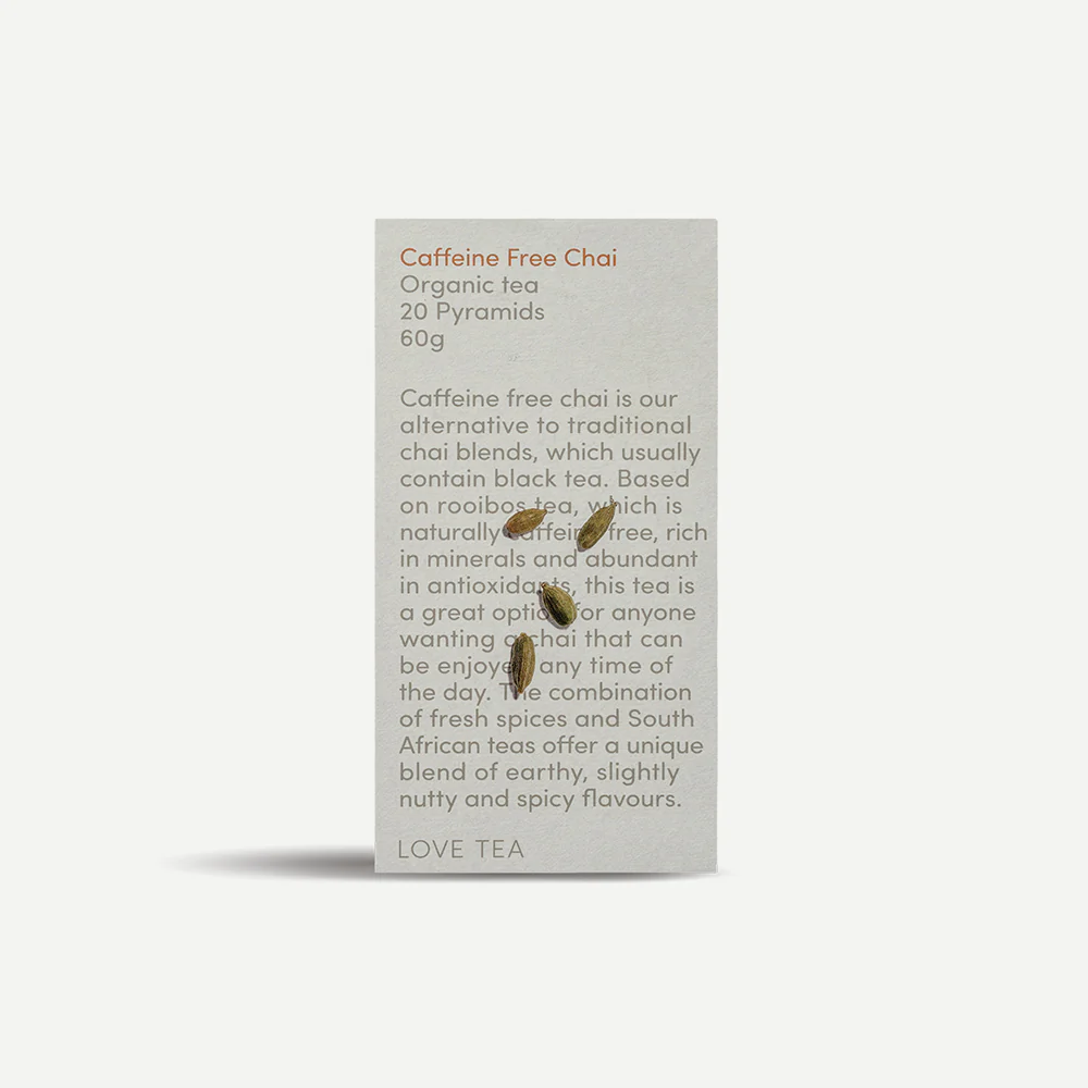Love Tea Caffine Free Chai Pyramids