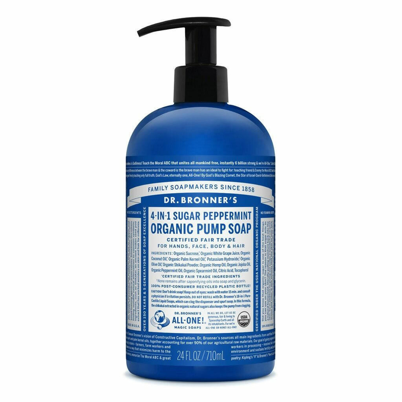 Dr Bronner's Peppermint Pump Soap