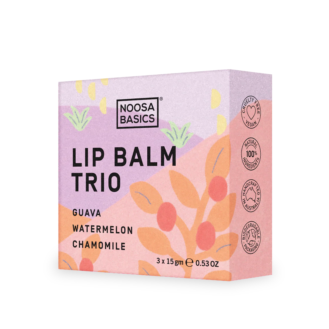 Noosa Basics Lip Guava 3pk