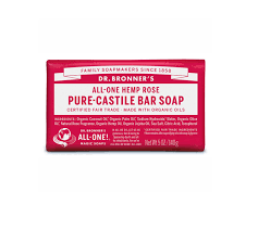 Dr Bronner's Hemp Rose Soap Bar