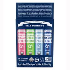 Dr Bronner's Lip Balm 4pk